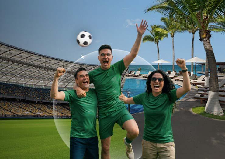 LA EMOCIÓN DEL FUTBOL SE VIVE EN KRYSTAL Krystal Grand® Nuevo Vallarta LA EMOCIÓN DEL FUTBOL SE VIVE EN KRYSTAL Krystal Grand® Nuevo Vallarta